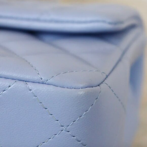 Chanel Blue Mini Flap Lambskin - Picture 10 of 13